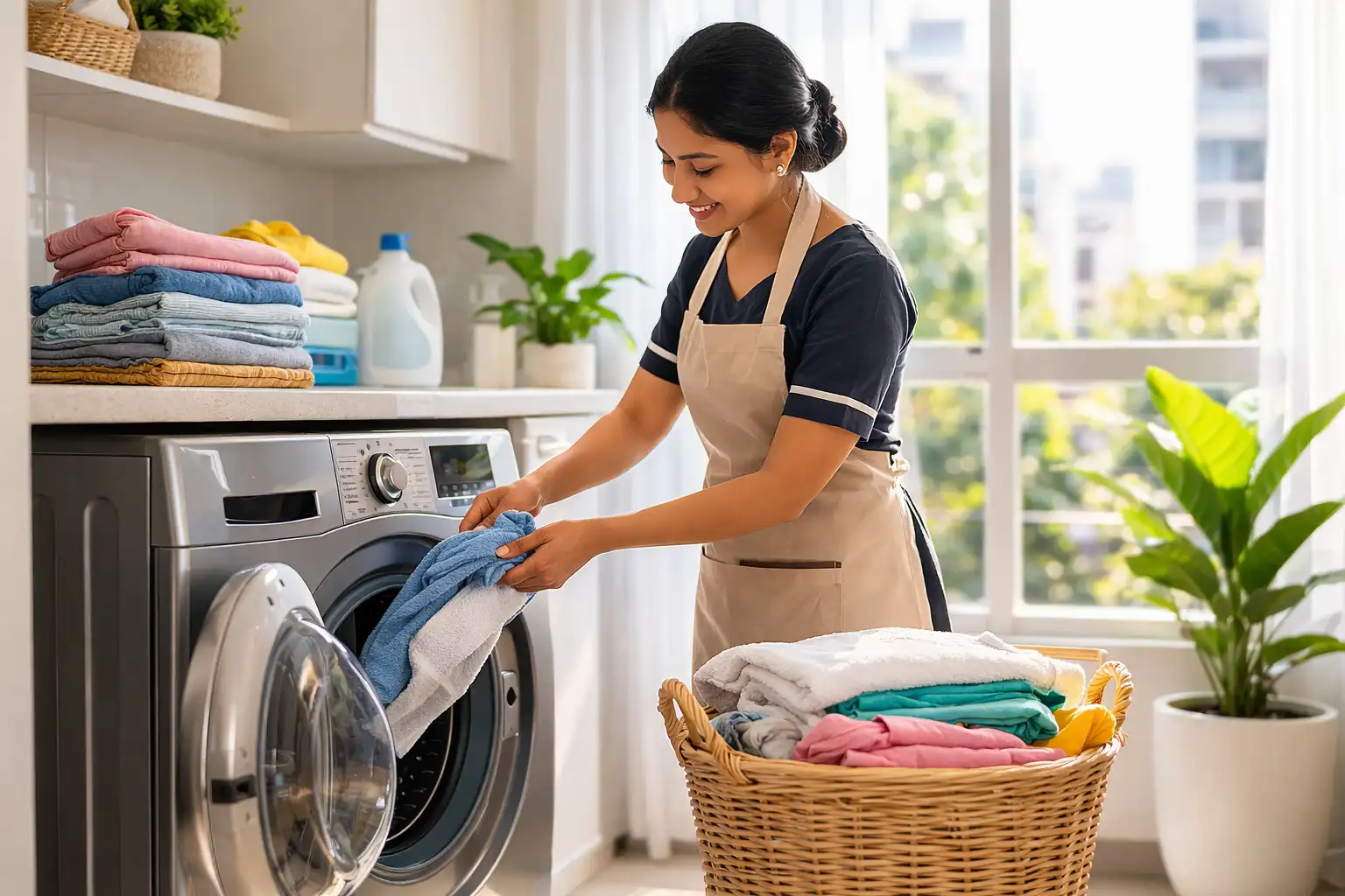 Hourly Maid Service for Laundry in Bangalore — Book Online in Minutes